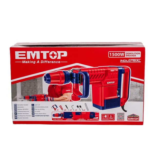 Купить Отбойный молоток EMTOP EDBRM1501 со скидкой