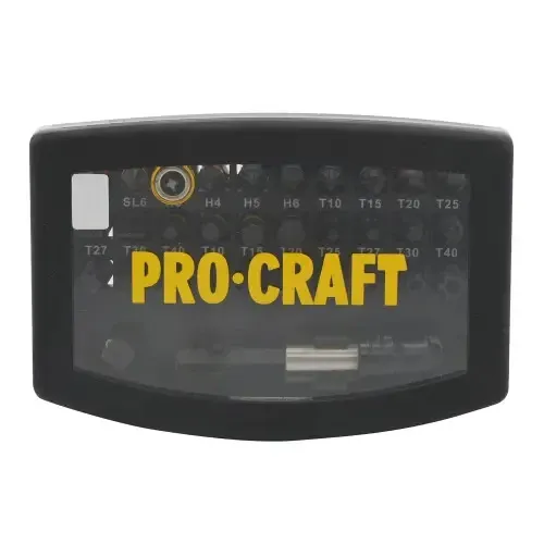 Набор бит 32 шт Procraft BS-32 для шуруповерта в кейсе