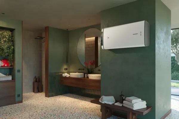 Замовити Водонагрівач електр. Ariston плаский слім VELIS PRO DRY WIFI 100 EU, 100л, 2*1,5кВт, сух тен, ун. монтаж, електр. кер-ння, B, Італія, Білий з доставкою