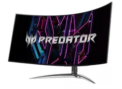 Монітор Acer 44.5" Predator X45bmiiphuzx 2xHDMI, DP, USB-Hub, USB-C, MM, OLED, 3440x1440, 21:9, 240Hz, 1ms, CURVED, FreeSync Premium, HDR10 фото