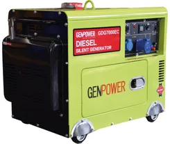 Генератор дизельный GenPower GDG 7000EC, 6.5/7 кВт фото