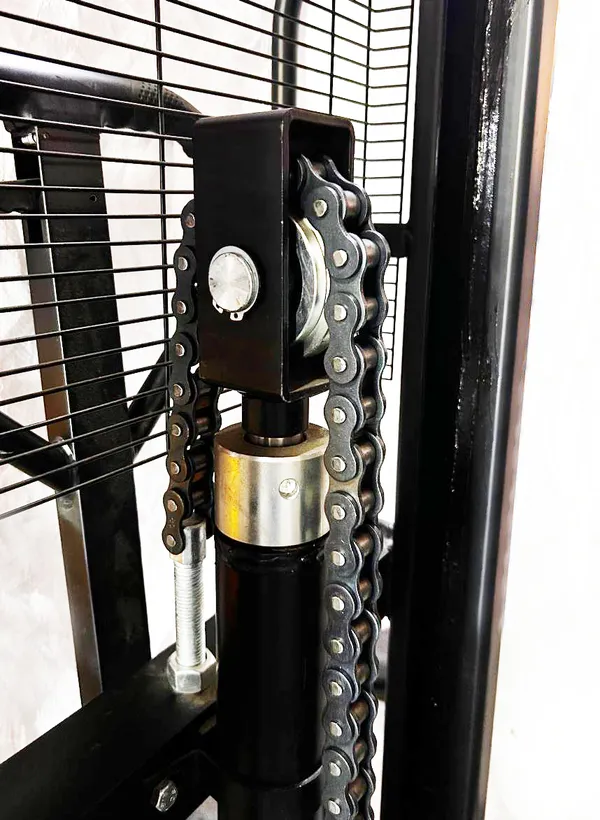 Штабелер гідравлічний 2000кг, підйом-1,6м, довжина вил 1,15м,ширина 330-850мм, колір - чорний цена в Украине