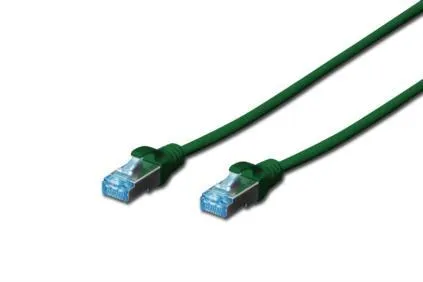 Патч-корд DIGITUS CAT 5e SF-UTP, 1м, AWG 26/7, Cu, PVC, зелений