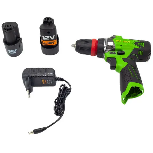 Купить Шуруповерт аккумуляторный 12 В, 2 А/ч Procraft PA12DFR Industrial со скидкой