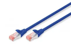 Патч-корд DIGITUS CAT 6 S-FTP, 10м, AWG 27/7, LSZH, синій фото