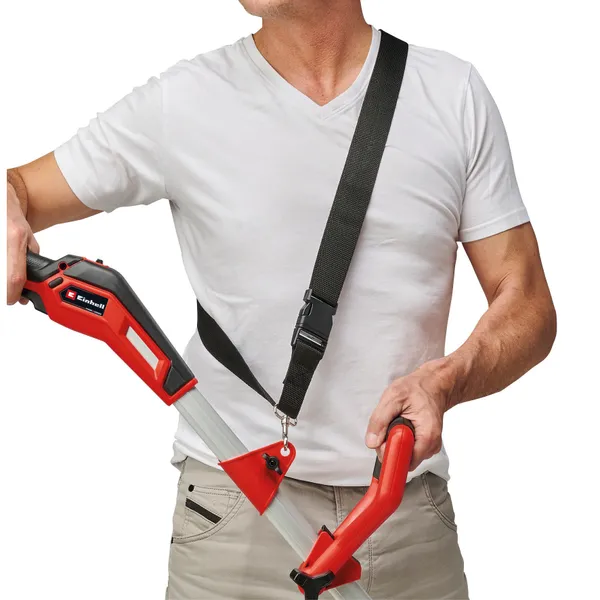 Заказать Триммер аккумуляторный Einhell GE-CT 18/33 Li E - Solo, PXC, 18В, 33 см, 7000 об/мин, 2.65 кг (без АКБ и ЗУ) с доставкой