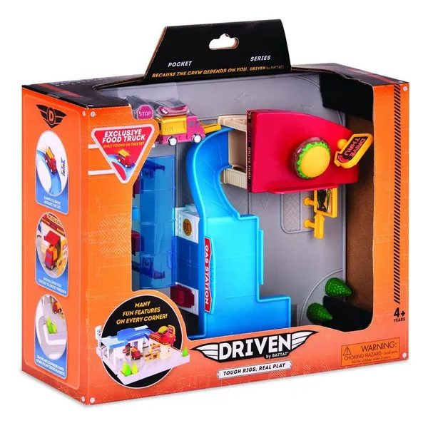Игровой набор DRIVEN Pocket series Пит Стоп 35эл.
