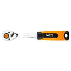 Ключ-тріскачка Neo Tools, 1/4", 90 зубців, CrV, 155мм фото