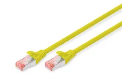 Патч-корд DIGITUS CAT 6 S-FTP, 5м, AWG 27/7, LSZH, жовтий фото