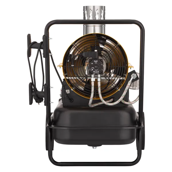 Тепловая пушка дизель/керосин 2E PowerHeat D30i, непрямого нагрева, 30кВт, 400м кв, 780м куб/ч, колеса, IPX4, жёлтый в наличии