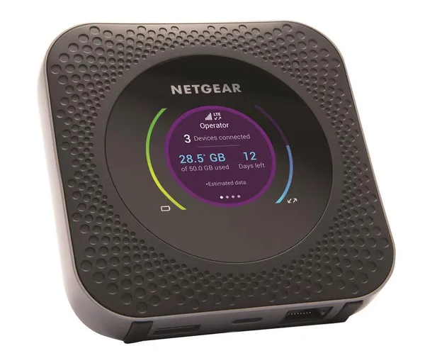 Мобильный маршрутизатор NETGEAR MR1100 Nighthawk M1 4G/LTE, 1xGE LAN/WAN, 1xUSB, 1xUSB TypeC, 1Гбит/с, 2xTS-9