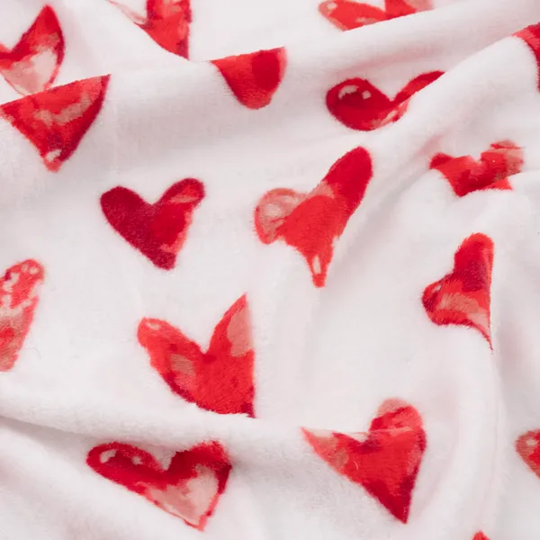 Купить Плед ARDESTO Flannel 160х200см, 100% полиэстер, сердечка