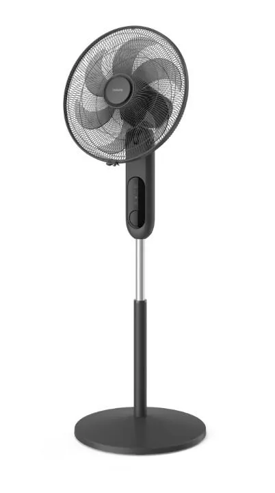 Вентилятор Philips підлоговий Series 1001, 45см, 47Вт, пульт ДК, опора кругла, ароматерапія, чорний