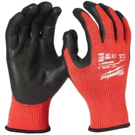 Перчатки рабочие Milwaukee нитриловое покрытие, smartswipe, р.9/L, черные