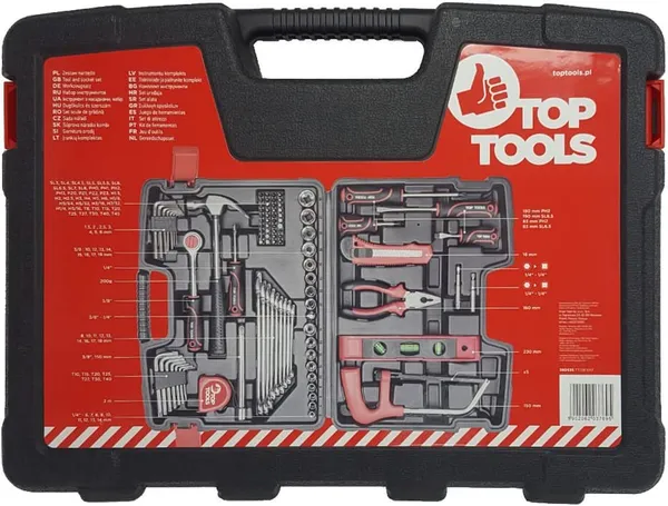 Набор инструментов Top Tools, 1/4", 3/8", 194 ед. фото №3
