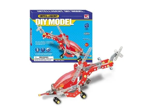 Конструктор металлический Same Toy Inteligent DIY Model Самолет 207эл.