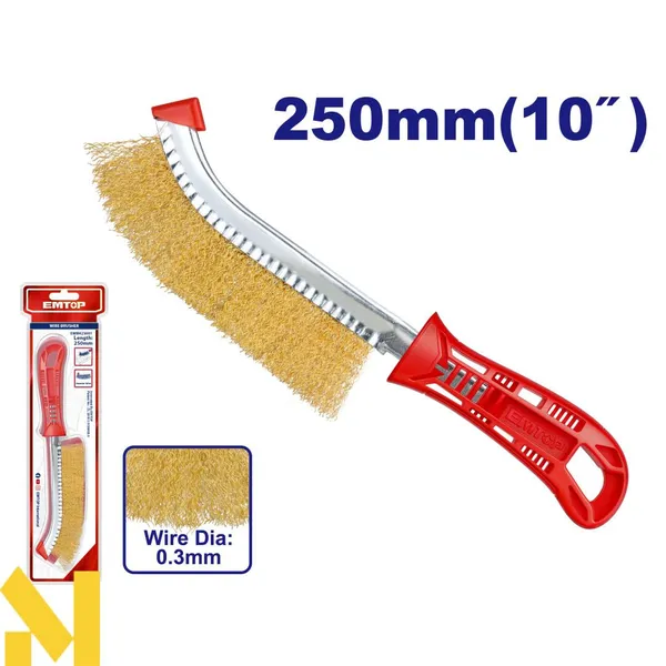 Щетка проволочная EMTOP EWBH25001