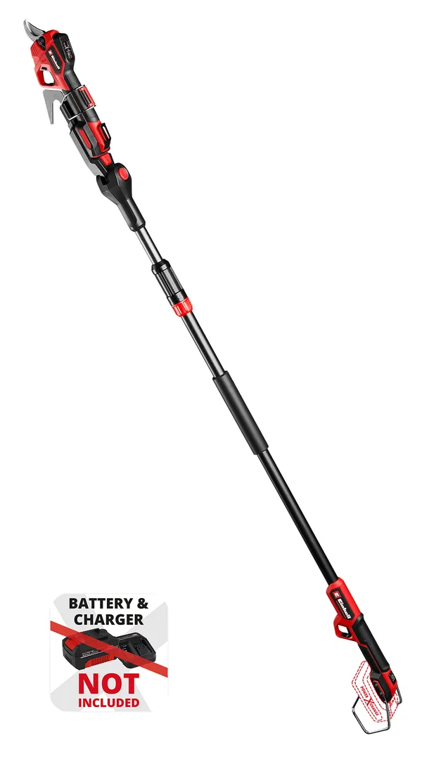 Секатор телескопический аккумуляторный Einhell GP-LS 18/28 Li T BL - Solo, PXC, 18В, бесщеточный, толщ. 28/14 мм, сталь SK5, телескоп. ручка, 0.82 кг (без АКБ и ЗУ)