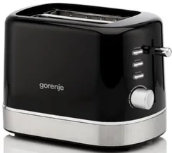 Gorenje toaster 850Вт, подогрев, разморозка, пластик, черный фото