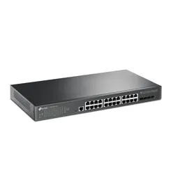 Коммутатор TP-LINK TL-SG3428X-UPS 24xGE, 4xSFP+, Керований L2 фото