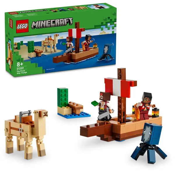 Конструктор LEGO Minecraft Путишествие на пиратском корабле