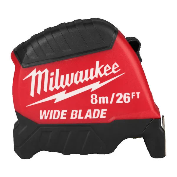 Рулетка WIDE BLADE MILWAUKEE (Gen2), (полотно 35мм), 8м/26фт