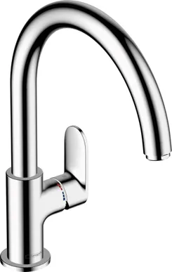 Смеситель для кухни Hansgrohe Vernis Blend M35, дл.излива - 221мм, поворотный, 1 рычаг, KM260, хром фото