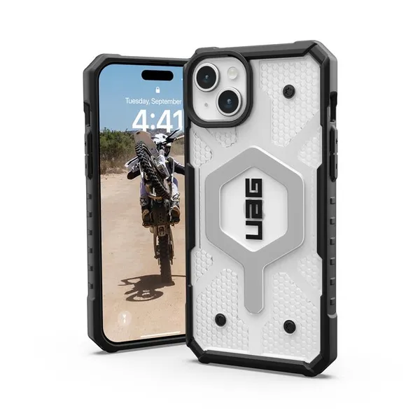 Чохол UAG для iPhone 15 Plus, Pathfinder Magsafe, Ice