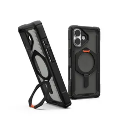 Чохол UAG для iPhone 17, Plasma XTE MagSafe, Black/Pop Orange фото