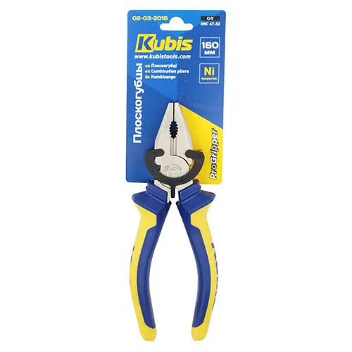 Купить Плоскогубцы-пассатижи комбинированные 160 мм CrV никелевое покрытие Kubis 02-03-2016