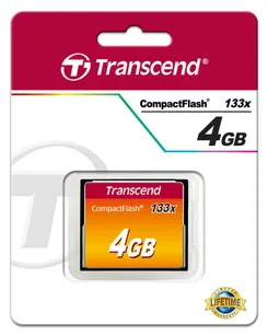 Карта пам'яті Transcend CF   4GB 133X фото