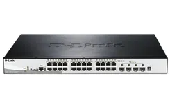 Коммутатор D-Link DGS-1510-28XMP 24xGE PoE, 4xSFP+, SmartPro фото