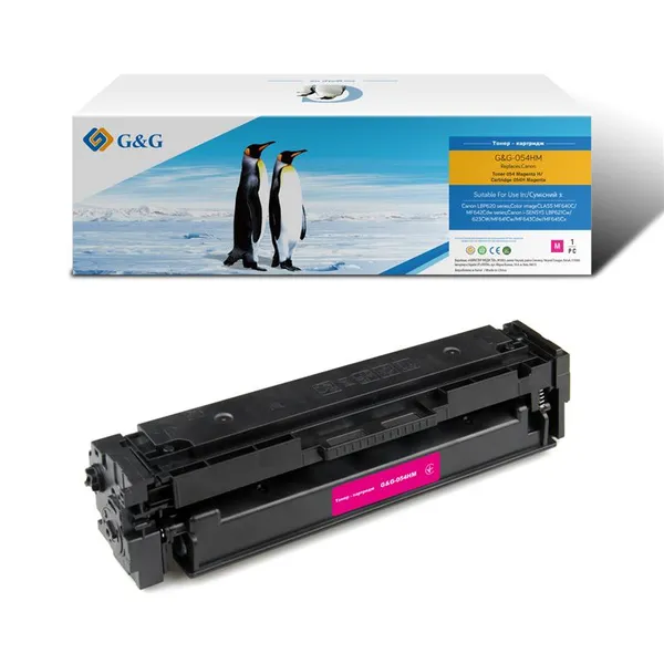 Картридж G&G до Canon 054H MF641/643/645, LBP-621/623 3026C002 Magenta (2300 стор)