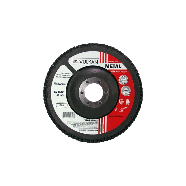 Круг пелюстковий тарілчастий 125*22 Р-80 конич. серії Profi (UA)