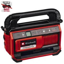 Компрессор воздушный Einhell PRESSITO 18/25, аккумуляторный 18В PXC, 10.5бар, выс. и низкий. давление, 2.06кг (без АКБ и ЗУ) фото