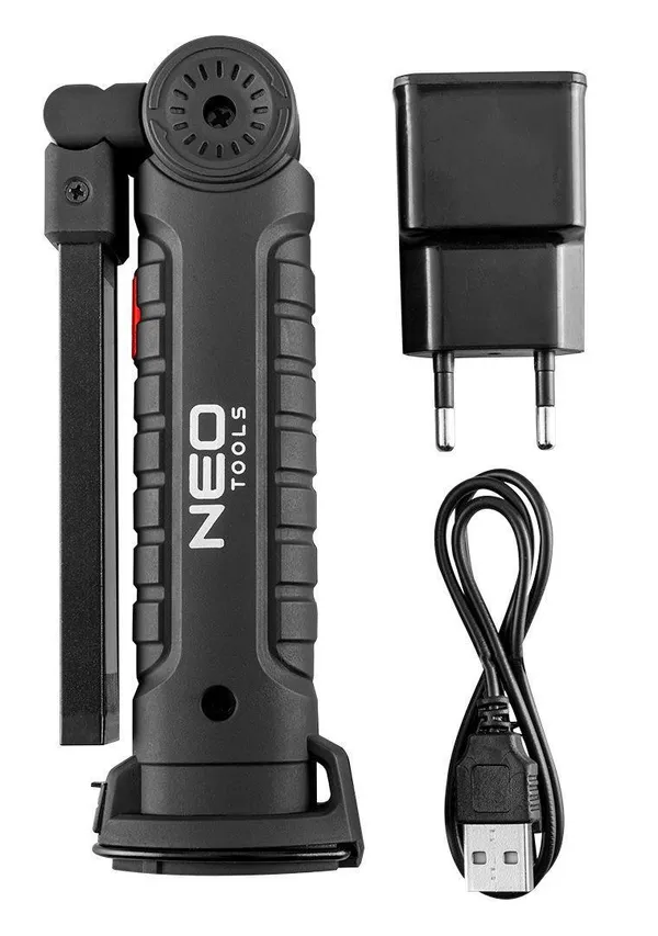 Фонарь Neo Tools, 2 в 1, USB, 1200 мАч, 3.7 Li-ion, 3 Вт, 200 люмен, LEDCOB фото №3