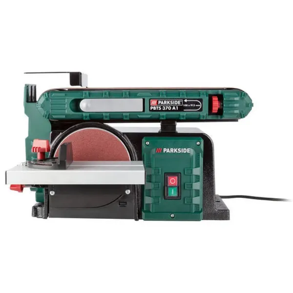 Верстат шліфувальний стрічковий Scheppach (Parkside) PBTS370A1,0,37 кВт/230В,2980 мин, Ꝋ150 мм,16 кг