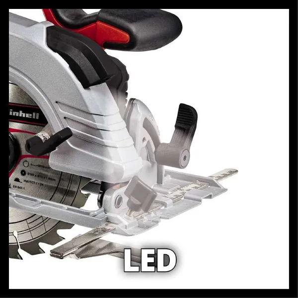 Купити Пила дискова акумуляторна Einhell TE-CS 18/190LI BL PXC 18В 190х20 мм 3.23кг без АКБ та ЗП
