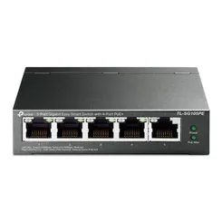 Коммутатор TP-LINK TL-SG105PE 5xGE (4xPoE) 65Вт, WebSmart фото