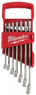 Набір дюймових ключів рожково-накидних MILWAUKEE (7шт), (3/4'',7/16'', 1/2'', 9/16'', 5/8'', 11/16'', 3/4'')