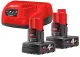 Акумулятори Milwaukee M12 B4, 12 В / 4 А*год + зарядний пристрій Milwaukee C12 C  фото №1