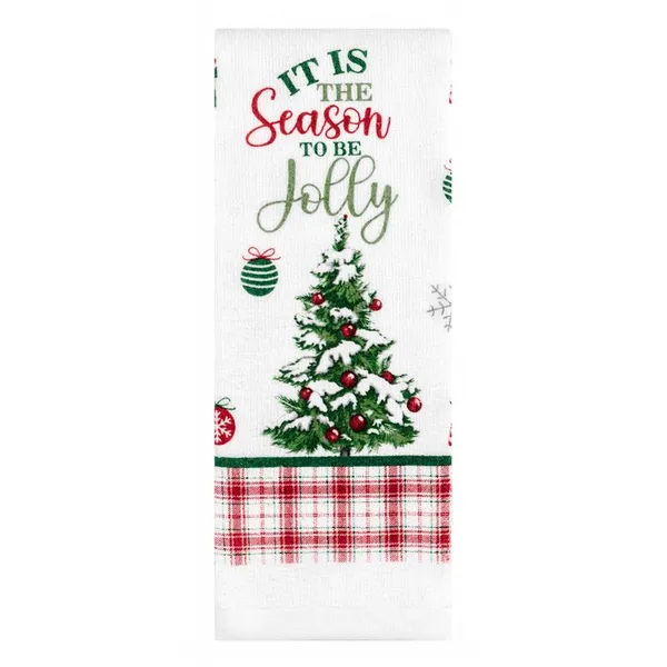 Набор полотенечек для кухни ARDESTO Christmas Tree 38х63см, 2шт, 100% хлопок, зеленый