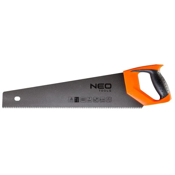 Ножівка по дереву Neo Tools, 450 мм, PTFE фото №1