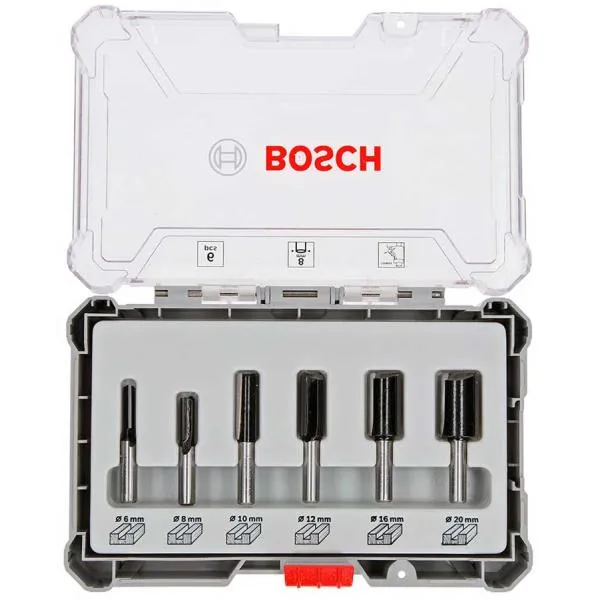 Набор пазовых фрез Bosch Professional 8мм 6шт
