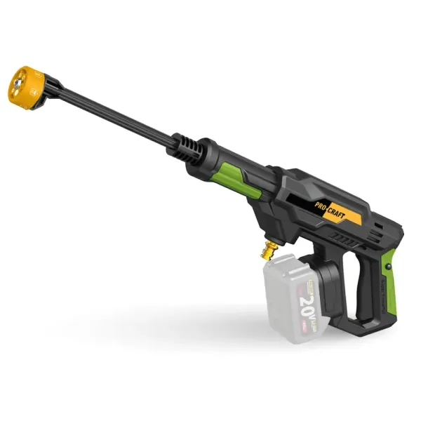 Акумуляторна мийка високого тиску 30 бар, 180 л/год Procraft CW20 безщіткова (без АКБ та ЗП) ціна в Україні