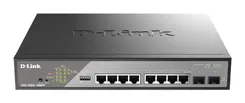 Коммутатор D-Link DSS-200G-10MPP 8xGE PoE, 2xSFP, 242Вт, Неуправляемій фото