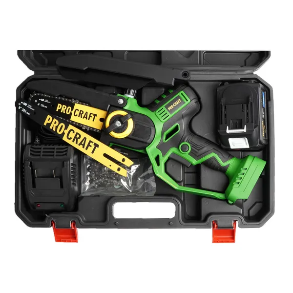 Бесщеточная аккумуляторная мини пила цепная Procraft PKA45 в кейсе (2 АКБ) с доставкой