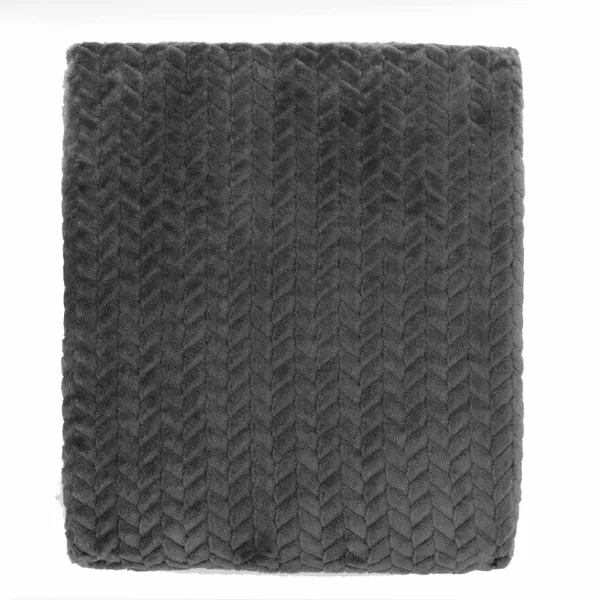 Плед ARDESTO Jacquard Braid 200х220см, 100% полиэстер, серый цена в Украине
