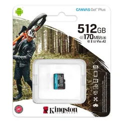 Карта пам'яті Kingston microSD  512GB C10 UHS-I U3 A2 R170/W90MB/s фото