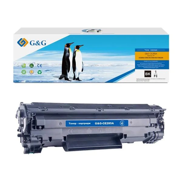 Картридж G&G для HP LJ P1102/1102w/M1132/M1212nf / G&G-725 Black (1600 стр)